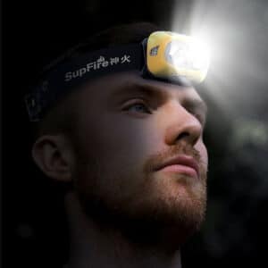 Kompakte LED-Stirnlampe mit Sensor & USB-Ladung
